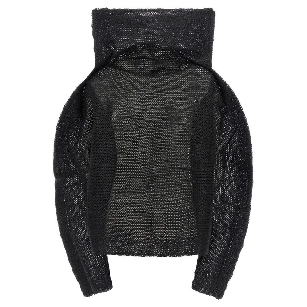 Issey Miyake Black Wool Women's Sweatshirt